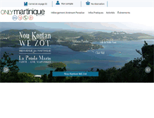 Tablet Screenshot of onlymartinique.com